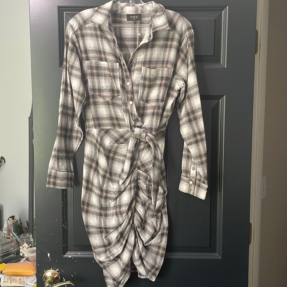 Plaid Mini Dress